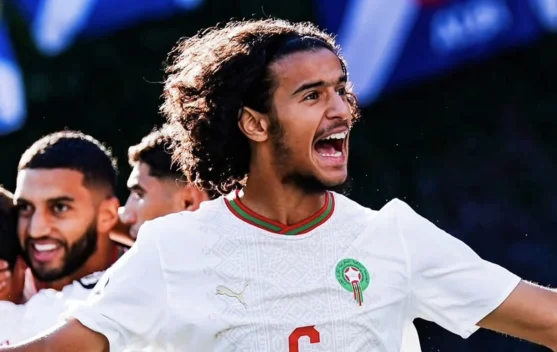 Ayyoub Bouaddi saat membela Maroko di Piala Dunia 2026