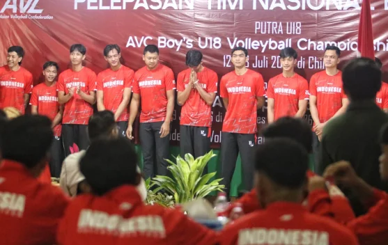 Pelepasan timnas voli putra Indonesia menjelang SEA V Cup 2026