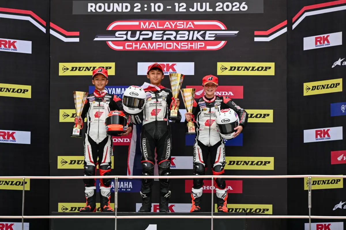 Dua pebalap AHM di podium IHTTC 2026 Sepang