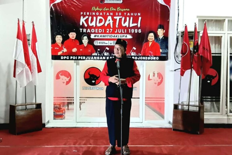 Refleksi Kudatuli di kantor DPC PDI Perjuangan Bojonegoro