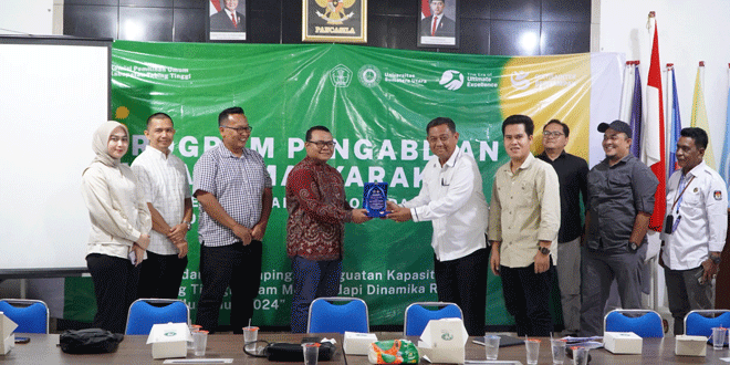 Suasana pelatihan KPU Kota Tebingtinggi oleh FISIP USU