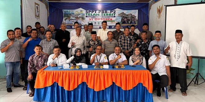 Sosialisasi PBB-PP di Gedung UDKP Darul Imarah oleh BPKD