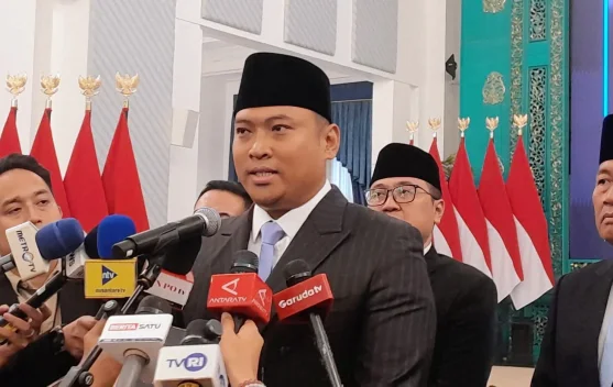 Sudaryono berbicara usai pelantikan sebagai Kepala BGN di Istana Negara