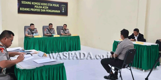 Gedung Polda Aceh atau ruang sidang etik Komisi Kode Etik Polri