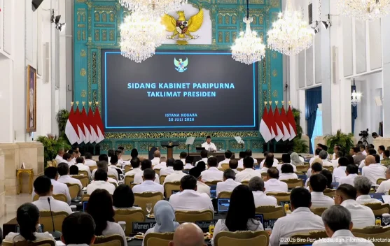 Presiden Prabowo memimpin Sidang Kabinet Paripurna di Istana Negara, Jakarta, 20 Juli 2026