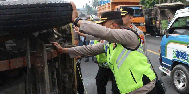 Rekaman CCTV lokasi kecelakaan di Jalan Medan-Berastagi, Sibolangit
