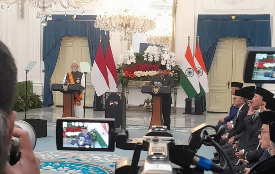 PM Modi dan Presiden bertemu di Istana Merdeka membahas kerja sama kesehatan dan pasokan obat