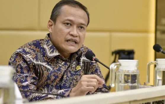Ilustrasi gedung Bank Indonesia dan proses transisi kepemimpinan