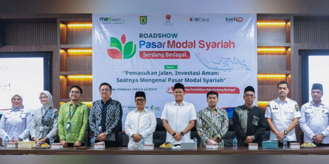 Peserta roadshow pasar modal syariah di Aula Dinas Pendidikan Sei Rampah