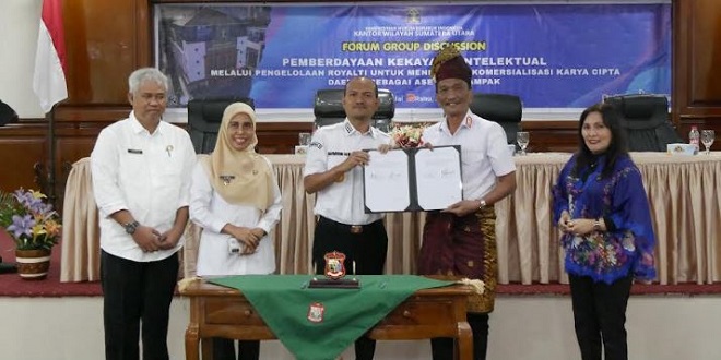 Peserta FGD pengelolaan royalti dan hak cipta di Tanjungbalai
