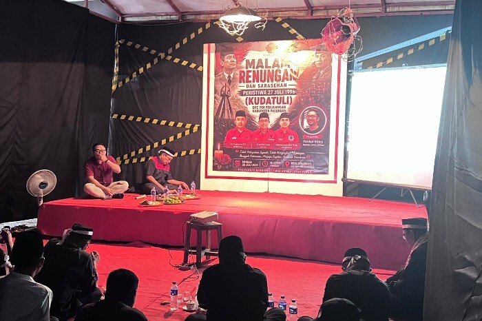 Kegiatan renungan dan sarasehan PDI Perjuangan Kabupaten Pasuruan mengenang Kudatuli