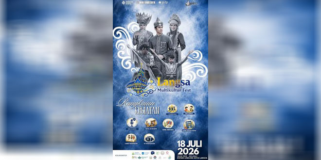 Suasana festival budaya Langsa Multikultur Fest di taman kota
