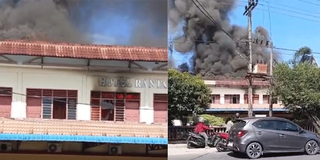 Kebakaran di Hotel Rantauprapat yang menghanguskan 10 kamar