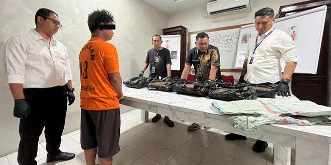 Ilustrasi barang bukti ganja disita dan lokasi penggeledahan di Deliserdang