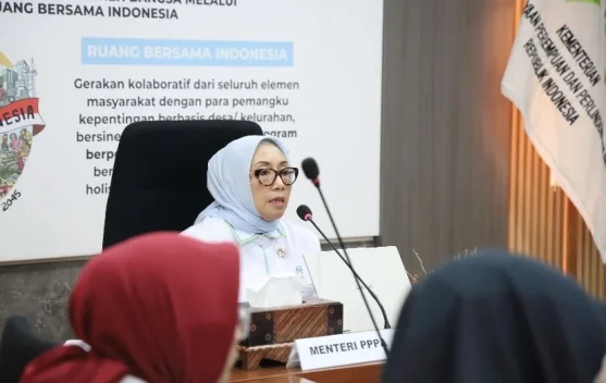 Menteri PPPA Arifah Fauzi menyampaikan pernyataan tentang perlindungan tenaga kesehatan