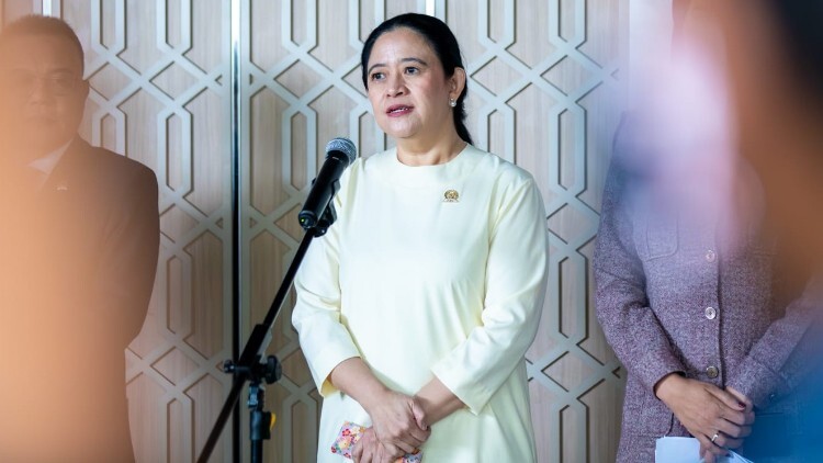 Puan Maharani berbicara saat peringatan Hari Anak Nasional 2026 di Jakarta