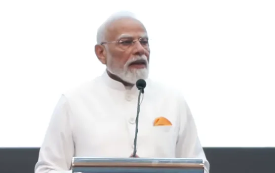 Narendra Modi berpidato di Kompleks Parlemen Senayan Jakarta