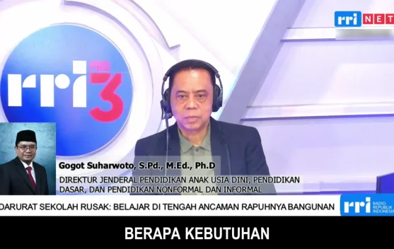 Sekolah rusak yang sedang didata untuk perbaikan dan verifikasi lapangan
