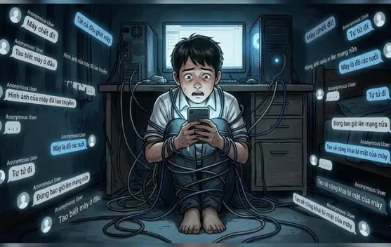Ilustrasi perlindungan anak di ruang digital dan literasi internet anak