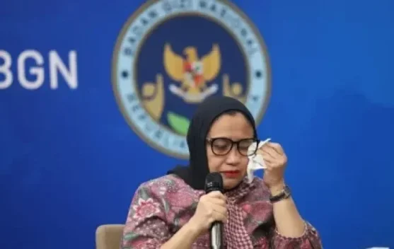 Ilustrasi program Makan Bergizi Gratis dan kantor Badan Gizi Nasional
