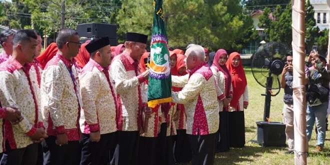 Peserta pengukuhan Perhiptani Aceh di BLPP Saree, Aceh Besar