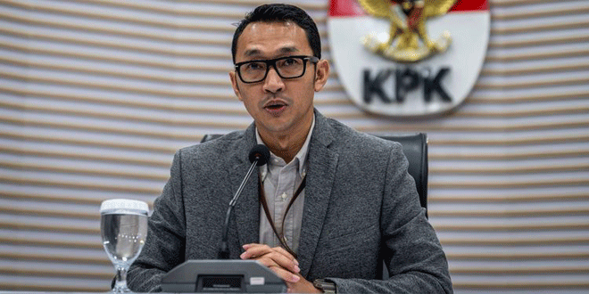 Ilustrasi kantor KPK dan berkas perkara OTT di Langkat