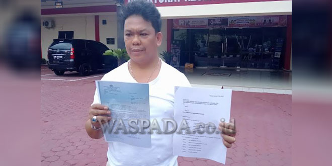 Korban didampingi kuasa hukum saat melapor ke Polda Sumut