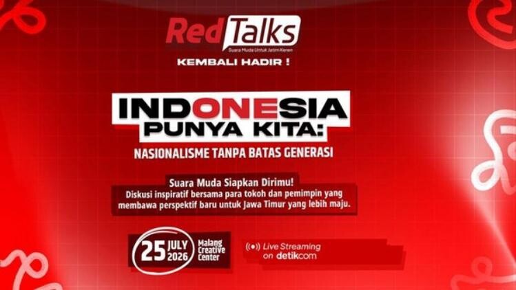 Poster acara RedTalks Nasionalisme Tanpa Batas Generasi di Malang