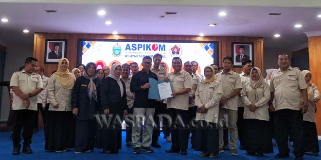 Pelantikan Ketua ASPIKOM Korwil Sumut di Aula BKAD Sumut