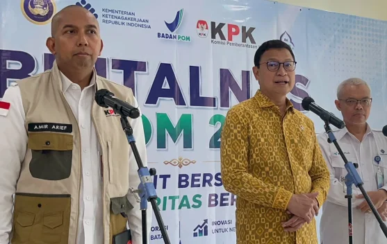 Kepala BPOM Taruna Ikrar saat membuka Pembinaan Mental Nasional BPOM 2026 di Jakarta