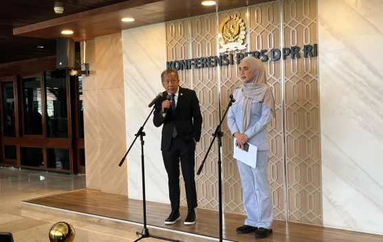 Ruang sidang parlemen DPR tempat pembahasan RUU berlangsung