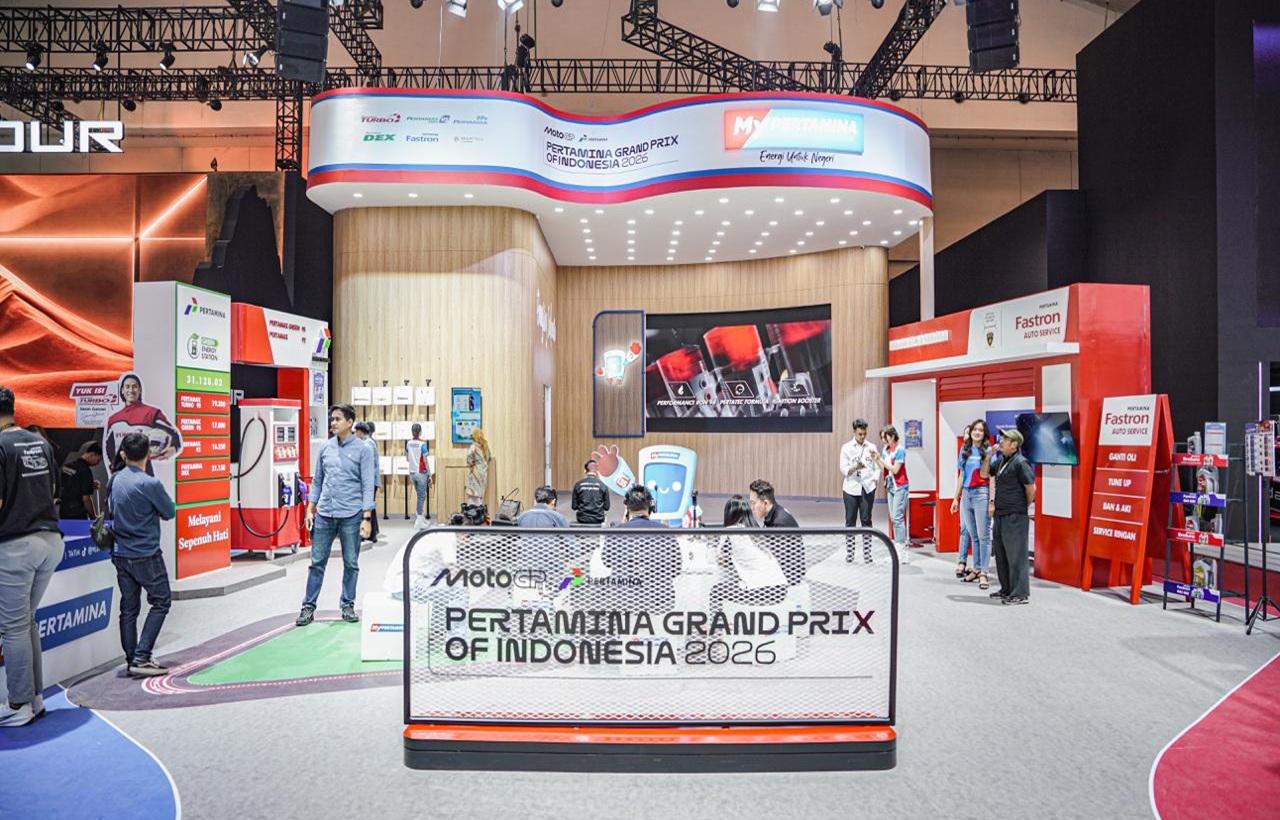 Booth MyPertamina Xperience di GIIAS 2026 menampilkan ekosistem energi dan layanan digital