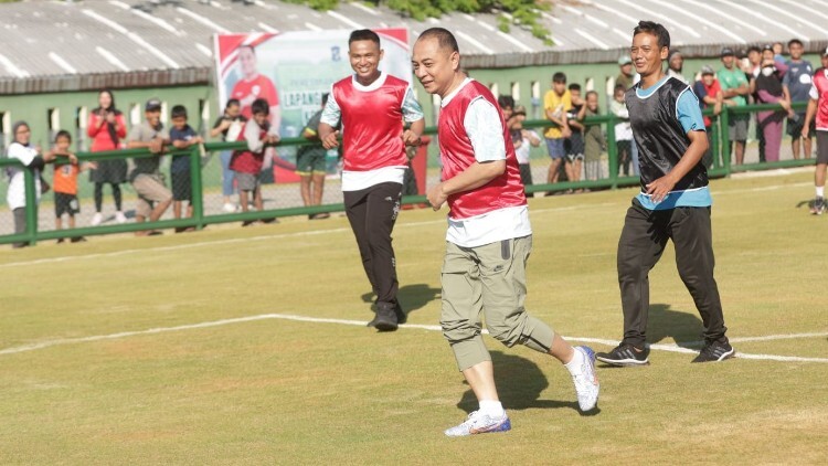 Sport Center Potro Agung setelah revitalisasi di Rangkah, Surabaya