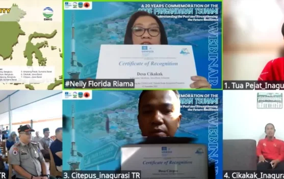 Pejabat BMKG dan perwakilan daerah saat peringatan 20 tahun tsunami Pangandaran memperkuat ketangguhan pesisir