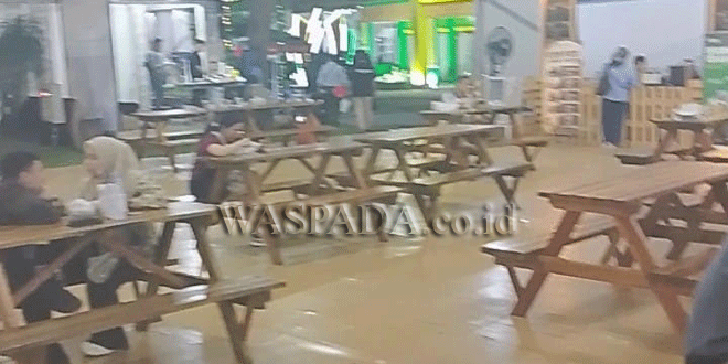 Suasana lengang PRSU 2026 dengan stan UMKM sepi pengunjung di Medan