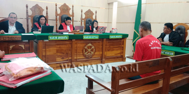 Sidang putusan perkara pembunuhan istri oleh pengusaha depot di Pengadilan Negeri Medan