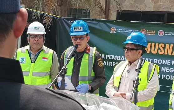 Pemusnahan 312 ton MBM asal Brasil di Klapanunggal, Bogor sebagai langkah penegakan karantina