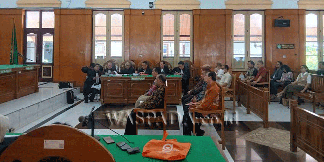 Suasana sidang korupsi di Pengadilan Negeri Medan