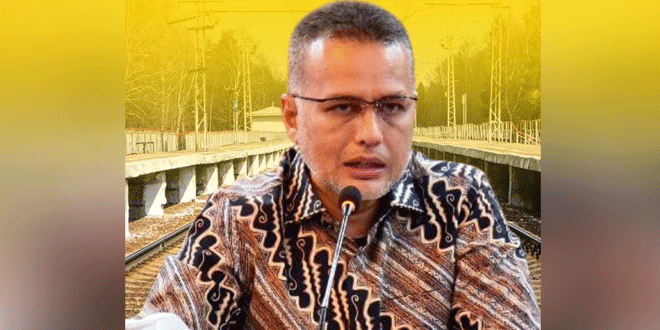 Peta jalur rel Medan ke Aceh dan konektivitas pelabuhan Kuala Tanjung