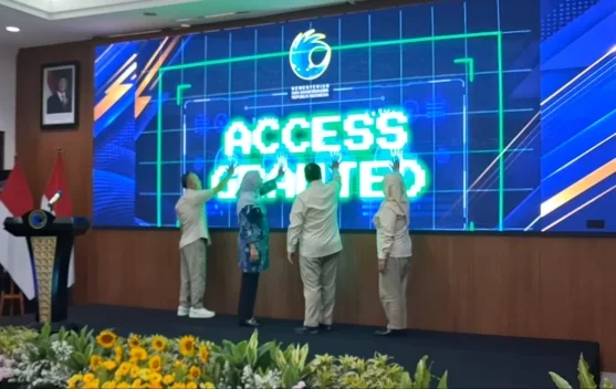 WamenHAM mengukuhkan Penggerak HAM dan meluncurkan fitur digital Desa Binaan Sadar HAM