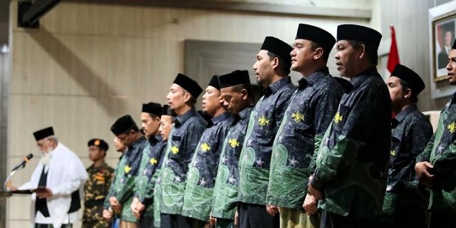 Prosesi pelantikan pengurus PCNU Banda Aceh masa khidmat 2025–2030