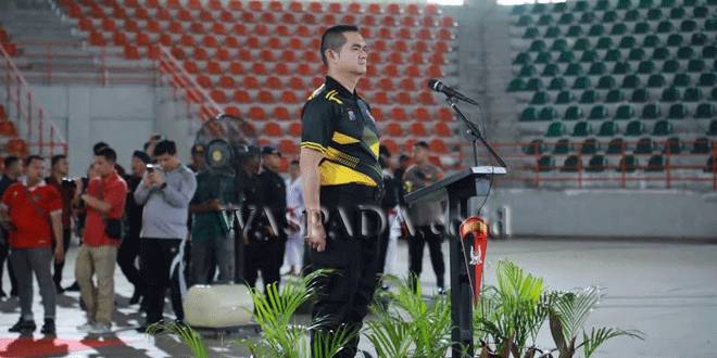 Wakapolda membuka Kejurda INKANAS Sumut 2026 di GOR Dispora Pancing