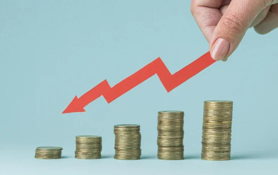 Ilustrasi aplikasi trading komoditas pada layar smartphone