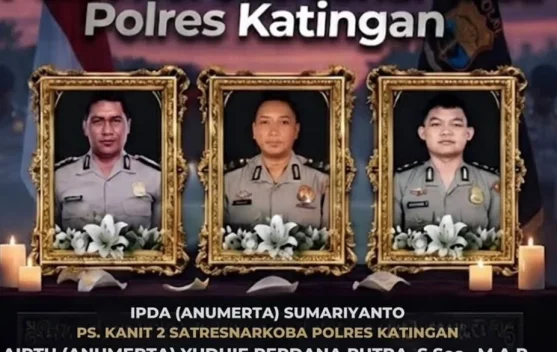 Tiga personel Polres Katingan dianugerahi KPLB Anumerta