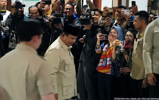 Presiden Prabowo di Stasiun Semarang Tawang sebelum naik Kereta Nusantara Explorer