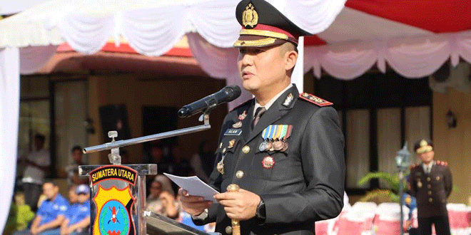 Upacara Hari Bhayangkara ke-80 di Mapolres Tapanuli Tengah