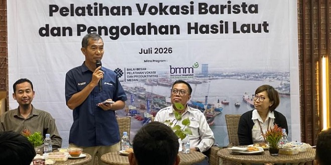 Peserta pelatihan vokasi mengolah produk hasil laut di BBPVP Medan
