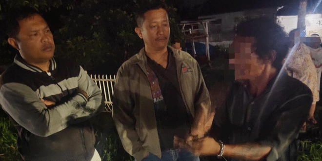 Ilustrasi polisi mengamankan pelaku pelemparan rumah di Pematangsiantar