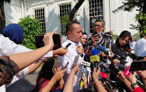 Menteri Sekretaris Negara Prasetyo Hadi memberikan pernyataan di Istana Kepresidenan