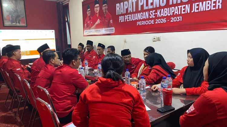 Pleno Musyawarah Ranting PDI Perjuangan Jember penuh peserta